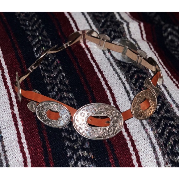 Tony Lama Accessories - Tony Lama Women’s Leather Concho Belt
